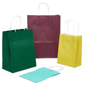 Bright Colored Matte Shopping Bags